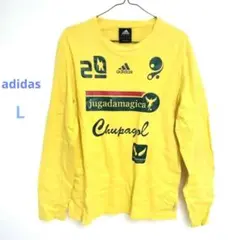 adidas 長袖Tシャツ イエロー Lサイズ　アディダス