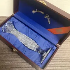 [未使用]Bohemia Glass フラワーベース　専用ボックス付き