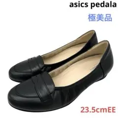 極美品〉asics pedala 【23.5EE】ライトカジュアルシューズ 黒 - メルカリ