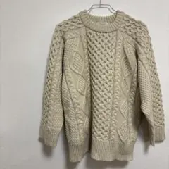 SELECT MOCA アイボリー ケーブルニットセーター