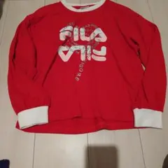 FILA 長袖カットソー 150 レッド