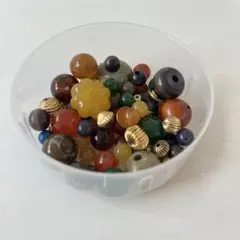 ハンドメイド用ビーズまとめ売り 約57g カラフル パーツセット