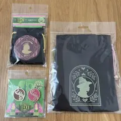 【新品】WICKED 劇場オリジナル グッズ3点セット ピンバッジ ミラー 巾着