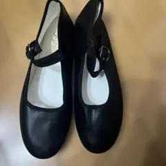 ブラック フォーマルバレエシューズ