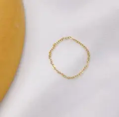 チェーンリング　ゴールド