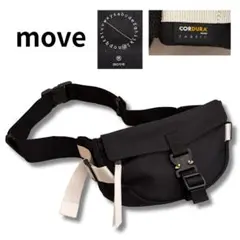 極美品 move CORDURA コブラバックル ボディバッグ ブラック 黒