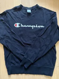 Champion 黒 スウェット Lサイズ