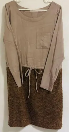 chocol raffine robe ベージュワンピース