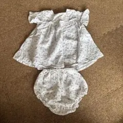 【PETIT BATEAU 】セットアップ 81cm 花柄