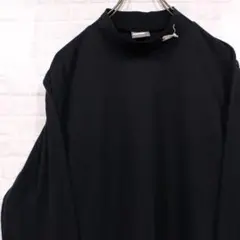 PUMA モックネック ロゴ刺繍 ロンT カットソー プーマ ジャージ