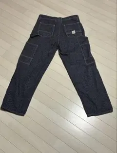 GAP EXTRA BAGGY ペインターパンツ ストライプ 32W30L在庫1 - メルカリ