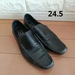 フォーマルシューズ　24.5 ローファー　革靴　卒業式