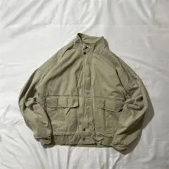 vintageスイングトップミリタリーワーク高品質ベージュ香港製ストリート