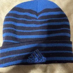 adidas ストライプ ニット帽
