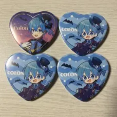 すとぷり ころんくん ハート缶バッジ ハロウィン