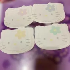 ハローキティ　ダイカット　メモ　４色