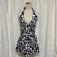 フルーツ柄 綿生地エプロン ハンドメイド