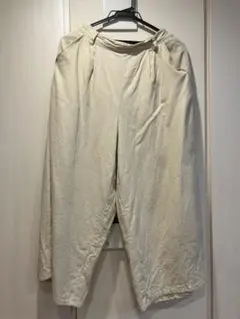 最終値下げ！春用ワイドパンツ アイボリー Fサイズ