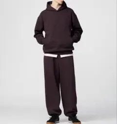 完売品　ユニクロC スウェット　パーカXL パンツL DARK BROWN