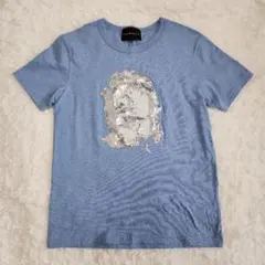 【美品】ダルタンボナパルト Tシャツ46サイズ Mサイズ 水色 ブルーのサムネイル