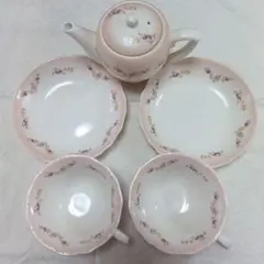 grace　花柄ティーセット 陶器 5点セット