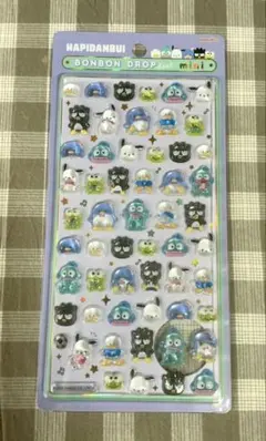 お*ち様 ボンボンドロップシールミニ　はぴだんぶい