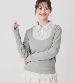 【最終値下げ】レイヤード風トップス