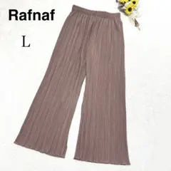 【Rafnaf】しまむら プリーツパンツ ウエストゴム 楽チン カジュアル L