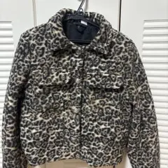 ヒョウ柄 クロップドジャケット Sサイズ