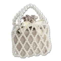 パールリンク 2WAYショルダー（ホワイト）　パーティーバッグ　謝恩会　結婚式