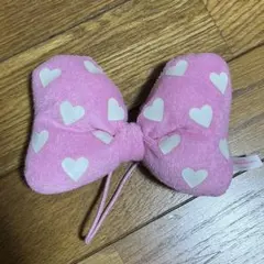 ディズニー　ミニーちゃん　ヘアゴム　リボン　ヘアアクセサリー　ピンク