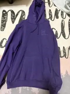 GAP パーカー パープル ロゴプリント