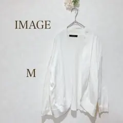 イマージュ　ボレロ　ホワイト Mサイズ 綿 混紡　カジュアル　IMAGE