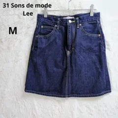 【美品】Leeコラボ デニムスカート 台形デニムミニスカート M