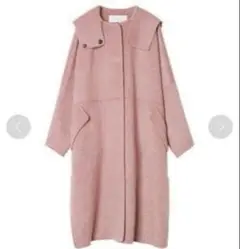 美品✨ルシェルブルー　Hooded Over COAT ピンク　36 美品✨ルシェルブルー Hooded Over COAT ピンク 36 - メルカリ