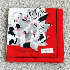 Christian Dior　クリスチャン ディオール　ハンカチ　花柄