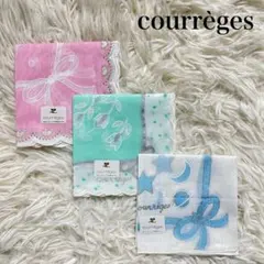 【新品】courreges クレージュ ハンカチ 3枚セット CR-12