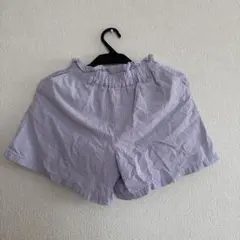 UNIQLO ユニクロ 紫 ギンガムチェック 半ズボン 120 ショートパンツ