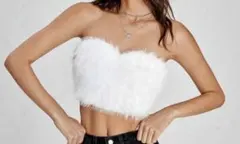 SHEIN ファジーチューブトップ ハロウィン