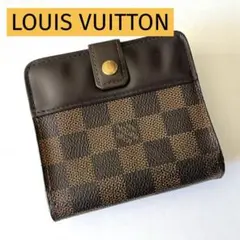 ルイヴィトン 二つ折り財布 ダミエ コンパクトジップ コンパクト
