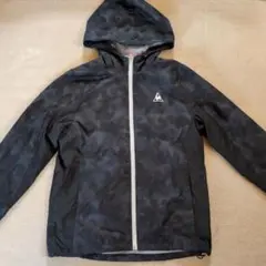 ルコックスポルティフ フード付きブラック迷彩ジャケット