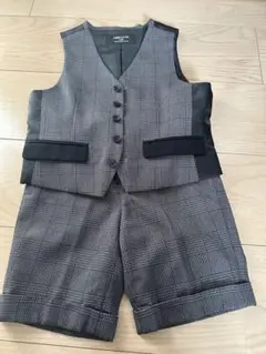 COMME CA ISM ベストとショートパンツ 100A