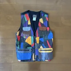 Joujou レザー パッチワーク ベスト インド製