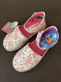 新品 シエンタ サンダル エスパドリーユ 26 16㎝  花柄