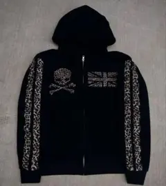 archive ヒョウ柄 ジップパーカー y2k レオパード 平成 y2k 黒