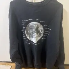 CIAOPANIC TYPY 月面図プリント スウェット ブラック