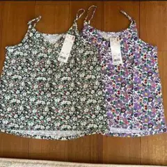 花柄タンクトップ 2枚セット