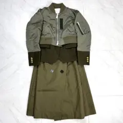 3月18日までの出品です！サカイ　ロングコート　サイズ1 sacai - Sacai サカイ 18AW ライナー付きメルトンロングコート