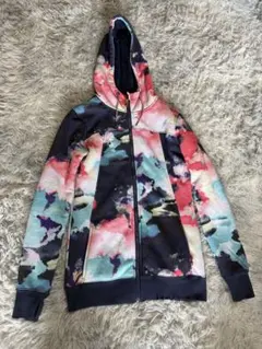【ROXY】フード付き ジップアップパーカー（裏起毛/厚手）のサムネイル