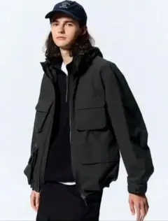 GU ウィンドプルーフマルチポケットシェルパーカNT+E/Black/XL